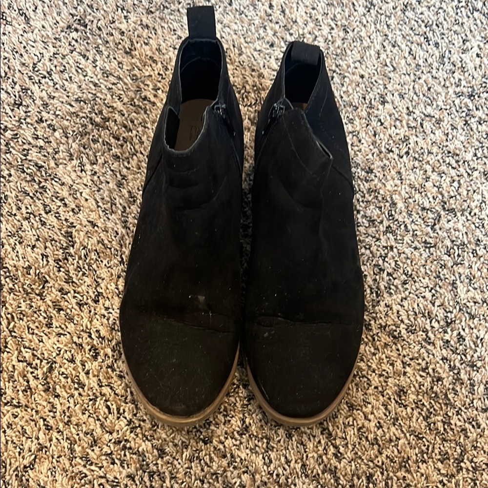 Men's Black Suede Ankle Boots